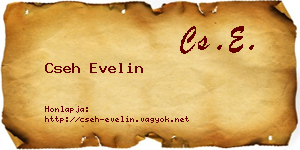 Cseh Evelin névjegykártya