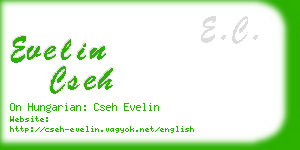 evelin cseh business card